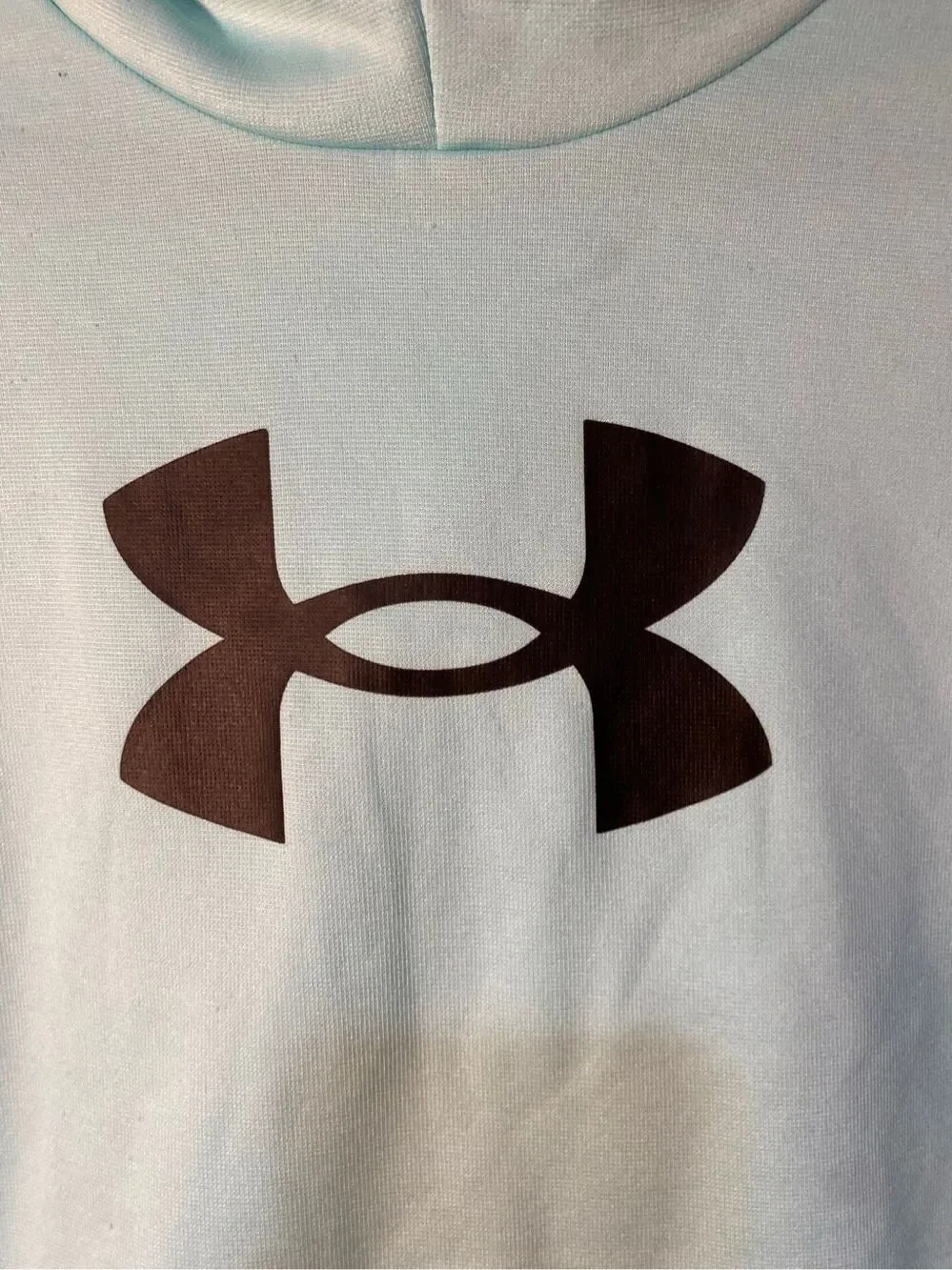 under Armour children’s teal blue logo hoodie YXL